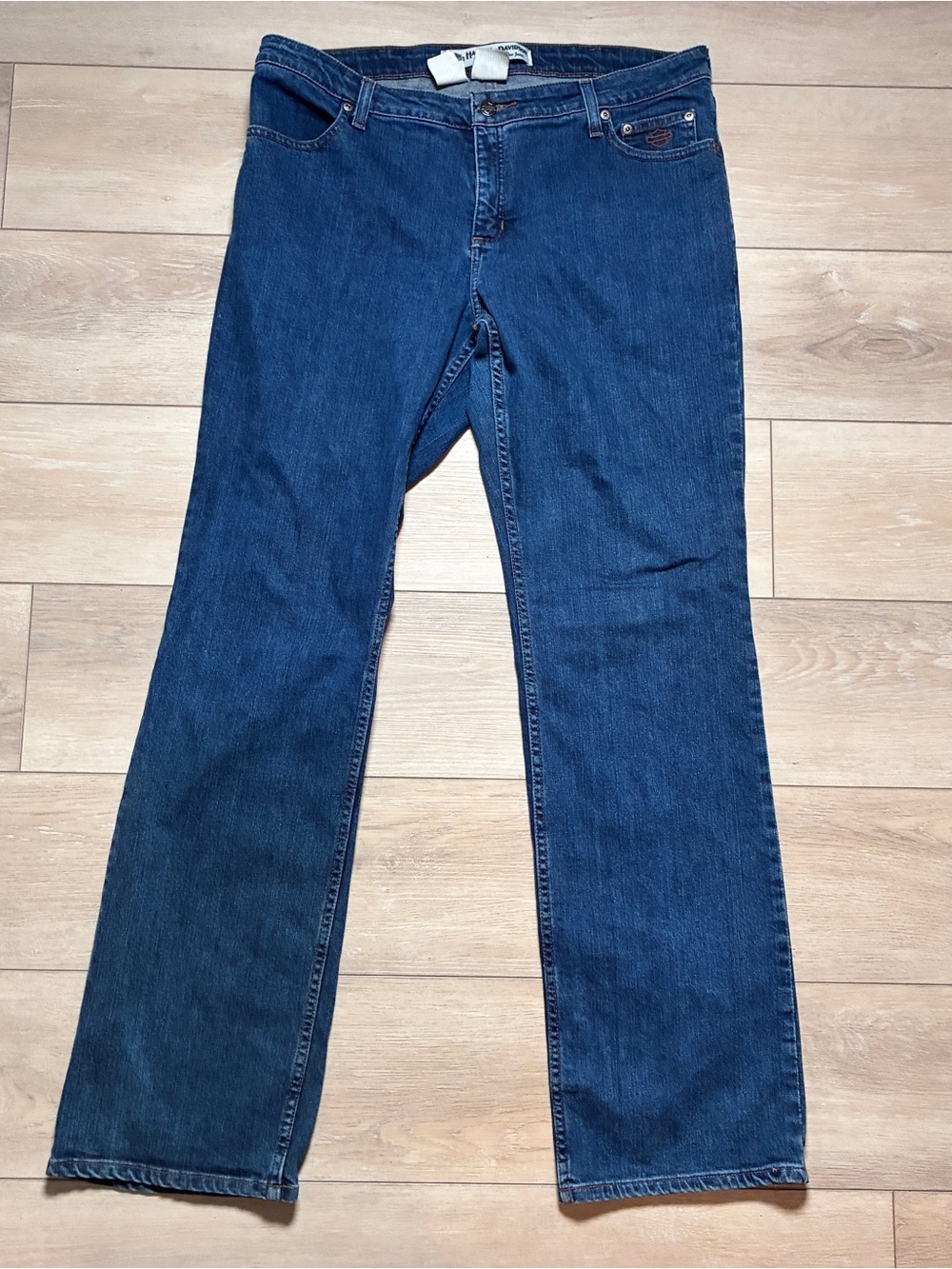Harley-Davidson Men's Straight Dark Blue Jeans Tall 16